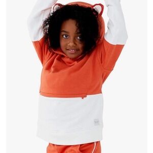 Cubcoats Flynn the Fox Hoodie Plushie 2 in 1 Kids Orange White Size 6